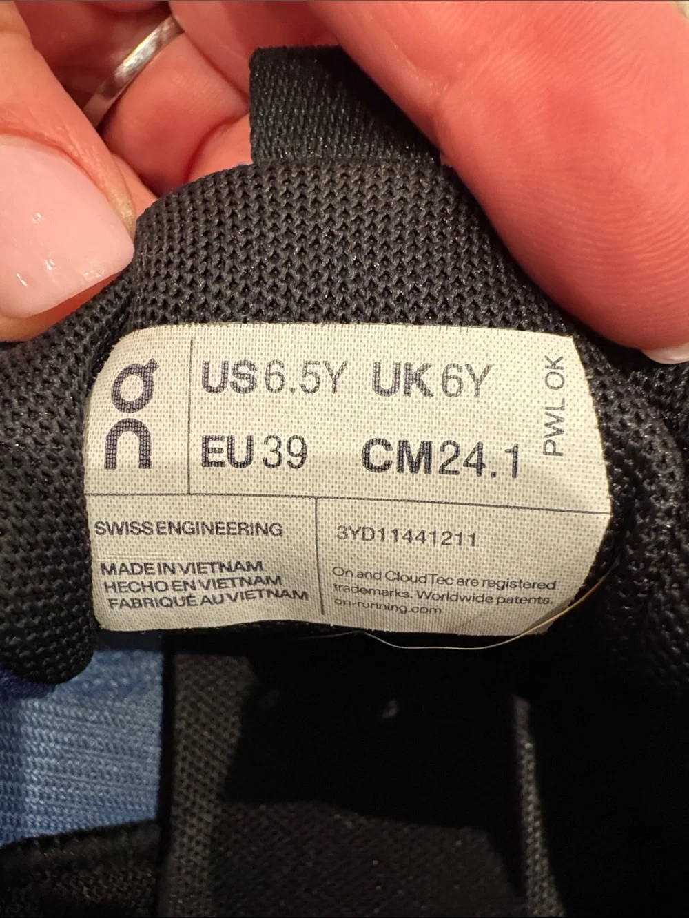 On Running running shoes